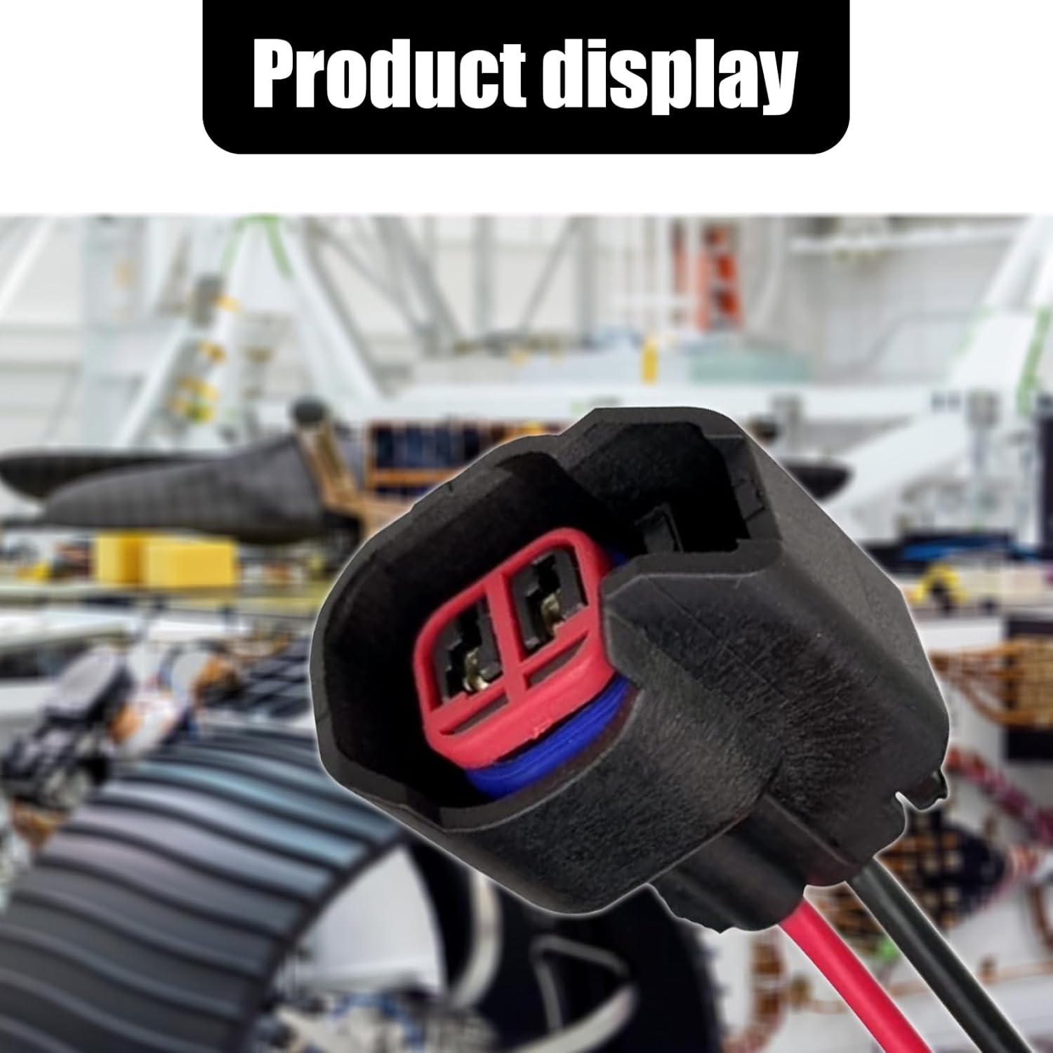 Ajxn 1 conector de inyector de combustible EV6 EV14 con cable, adaptador de boquilla de conexión de combustible de baja frecuencia, coleta de