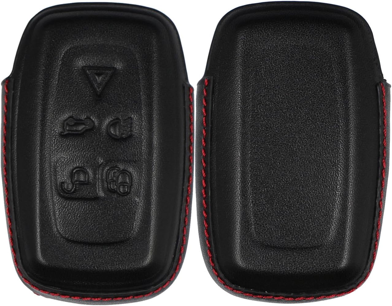 M.JVisun Funda para llavero de cuero genuino para Land Rover Discovery 4 LR4 para Range Rover Evoque para Range Rover Sport Car Remote Key Case