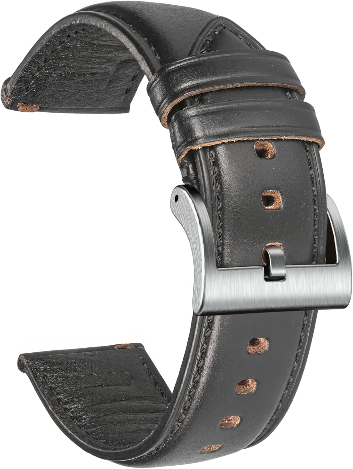 Horween – Correa de reloj de piel de liberación rápida de 0.709 in, 0.748 in, 0.787 in, 0.827 in, 0.866 in, envoltura de repuesto para Galaxy Watch