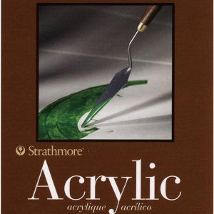 Strathmore (105-905 Series 400 Tarjetas de intercambio de acrílico para artistas, lienzo de lino, blanco natural, 10 hojas Strathmore (105-905 Series 400 Tarjetas de intercambio de acrílico para artistas, lienzo de lino, blanco natural, 10 hojas