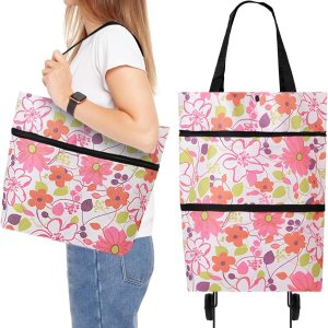 Bolsa de compras plegable con ruedas Bolsa de compras plegable con ruedas