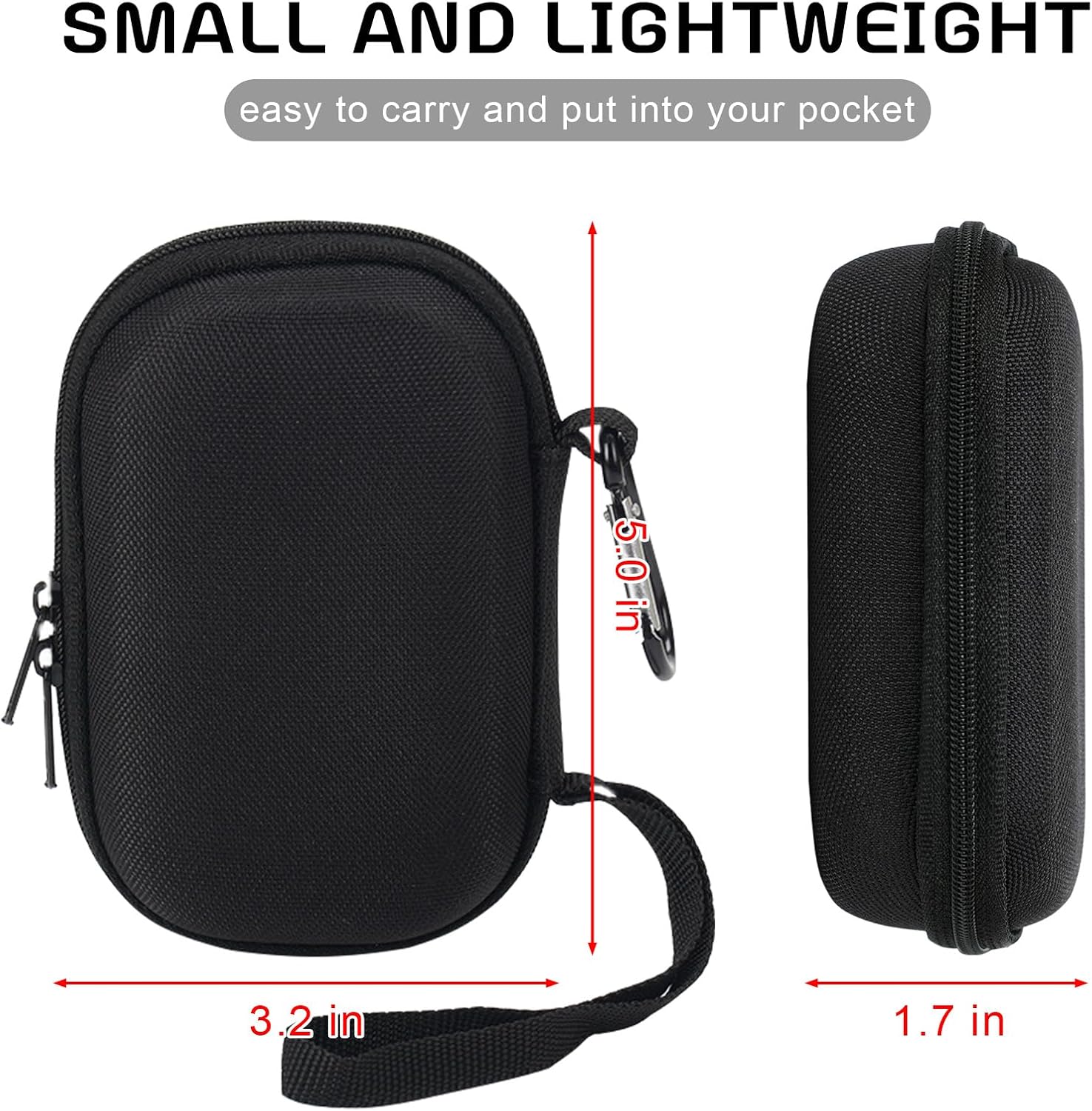 Estuche para inhalador de asma, almacenamiento y viaje, práctico estuche para inhalador para adultos y niños (solo estuche) (negro claro)