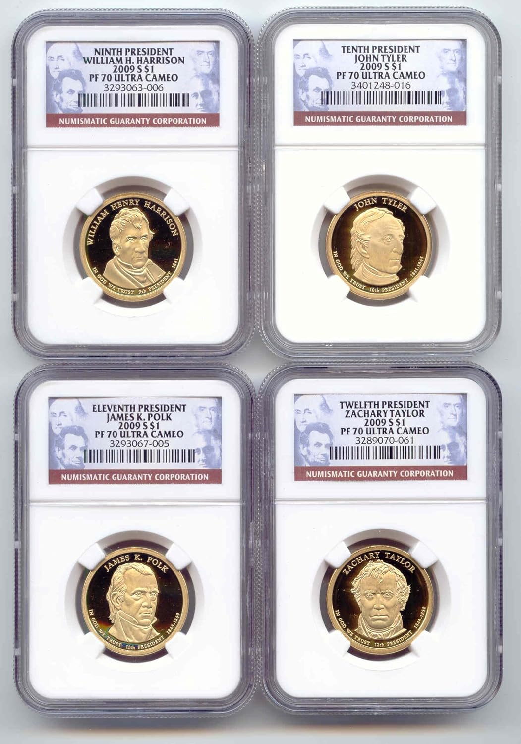 2009 S Proof Presidential Set Dollar PF-70 NGC Ultra Cameo