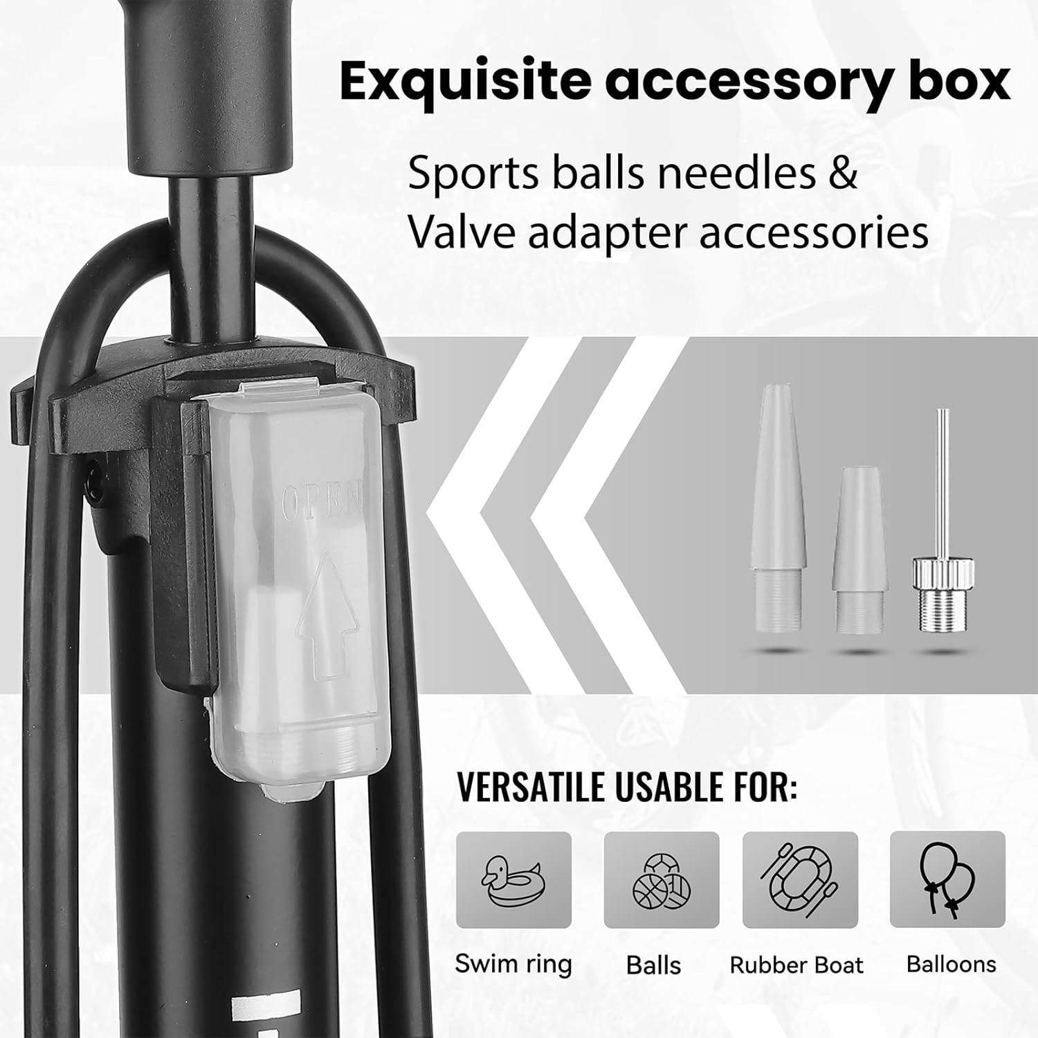 Hycline Bomba portátil para bicicleta de piso bomba de neumáticos de bicicleta – Bombas de aire de alta presión de 150160 PSI con válvula Presta y