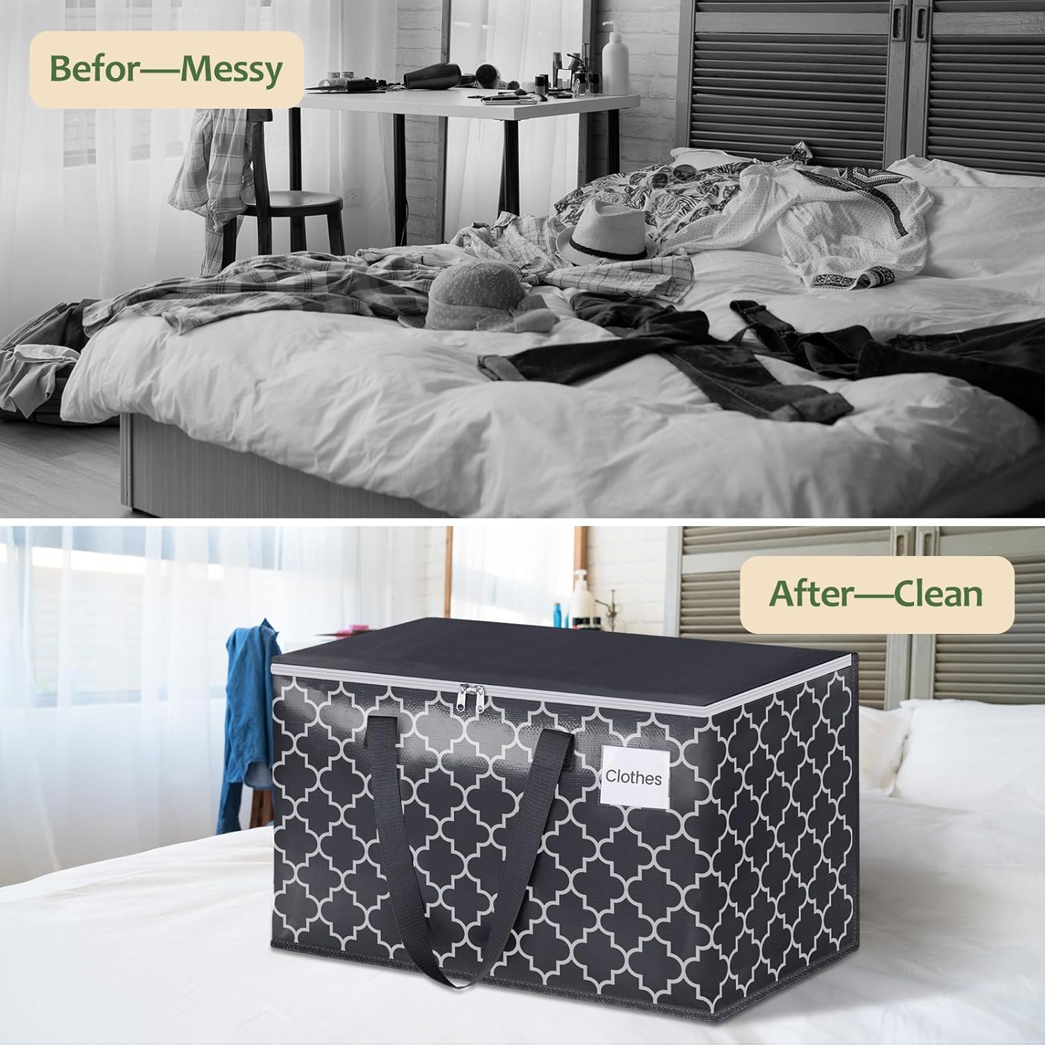 StorageRight Bolsas de mudanza resistentes grandes y fuertes cajas de mudanza con cremalleras de primera calidad y asas de transporte, bolsas de