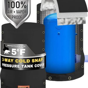 Redford Supply Co. Cold Snap (5F) Cubierta redonda de tanque de presión de agua personalizada con apertura de 3 vías, cubierta de tanque de agua Redford Supply Co. Cold Snap (5F) Cubierta redonda de tanque de presión de agua personalizada con apertura de 3 vías, cubierta de tanque de agua