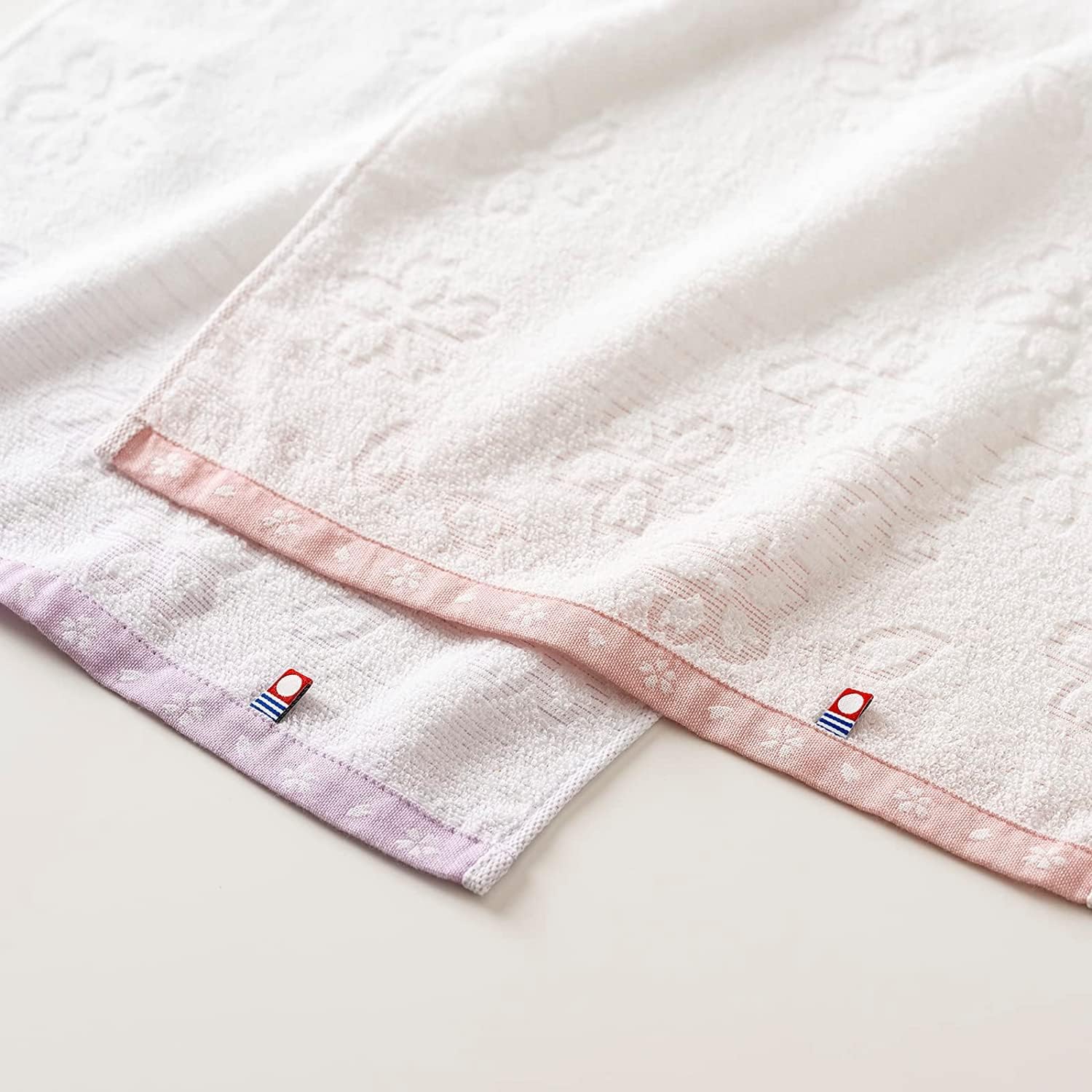 Imabari Towel Toalla de mano rosa de gasa suave con certificado de marca de cerezo y pelo, juego de 2 sábanas que viene con toalla de microfibra