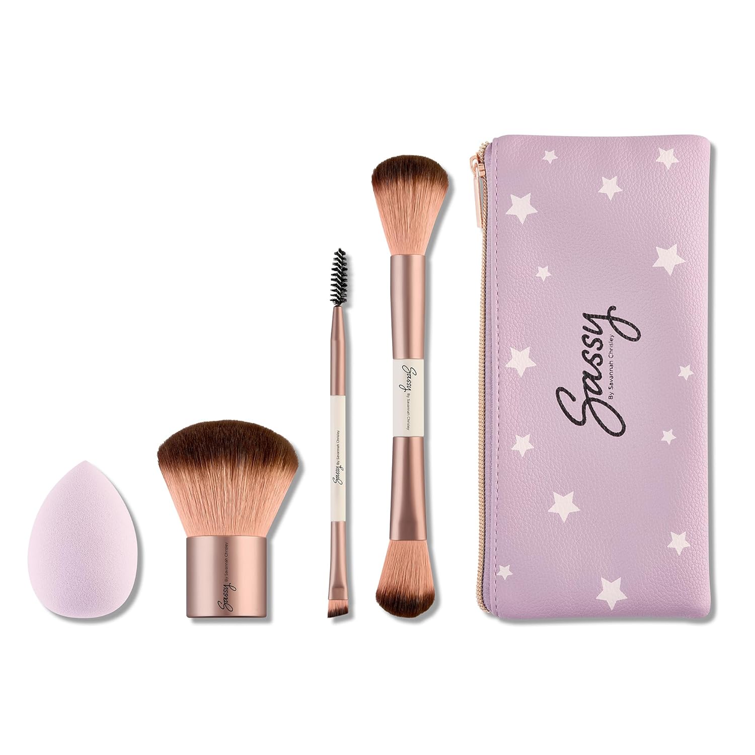 Sassy by Savannah Chrisley Sassy – Kit de herramientas de belleza para mujeres, belleza todo en uno para ojos y cara, kit de brochas ideal para