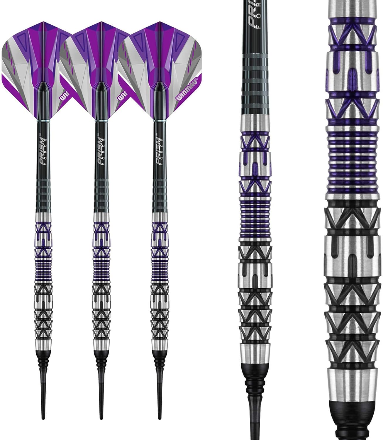 Winmau Simon Whitlock Dynamic Special Edition – Juego de dardos de tungsteno con vuelos y tallos (ejes)