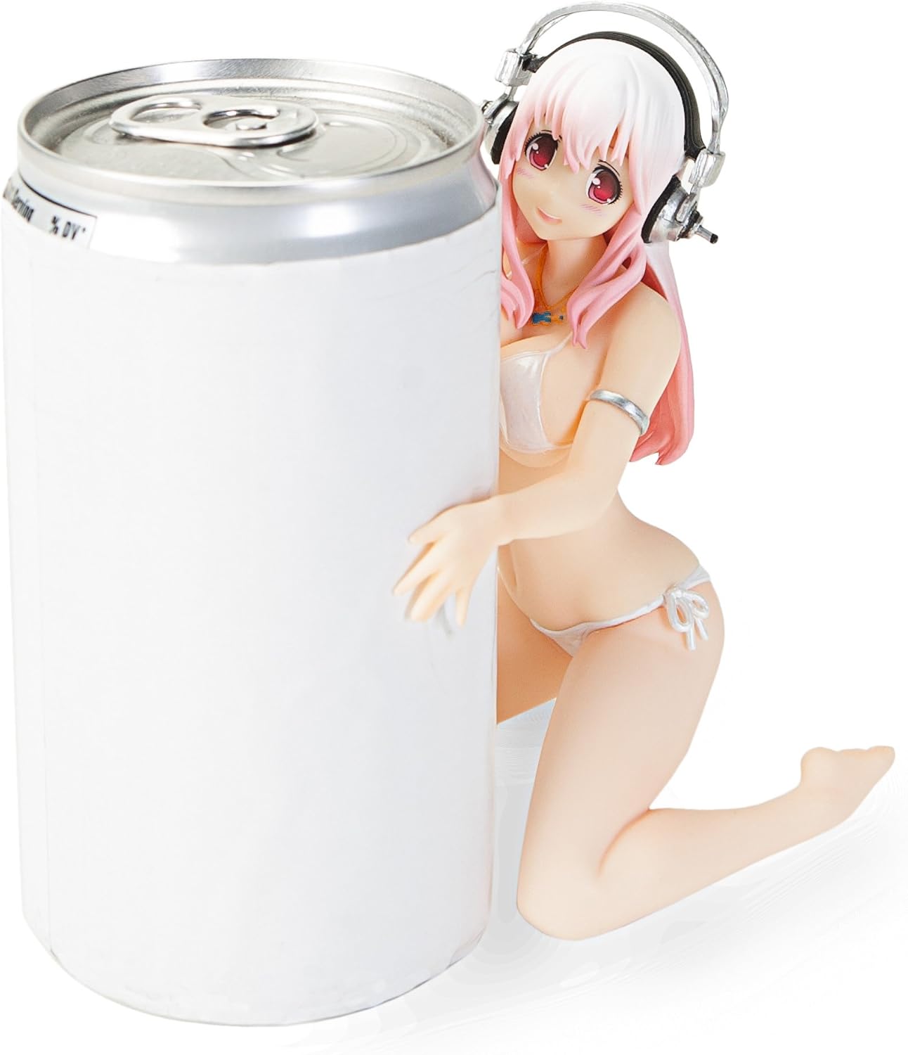 Furyu 5″ Super Sonico Friend Hold Figure White Ver