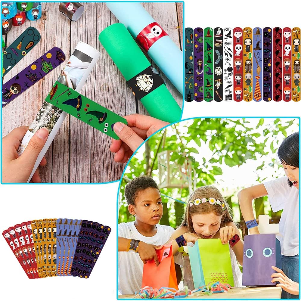Allberll 50 pulseras de mago de Harry, regalos de fiesta, regalos de mago mágico, suministros de decoración de fiesta para niños, cumpleaños,