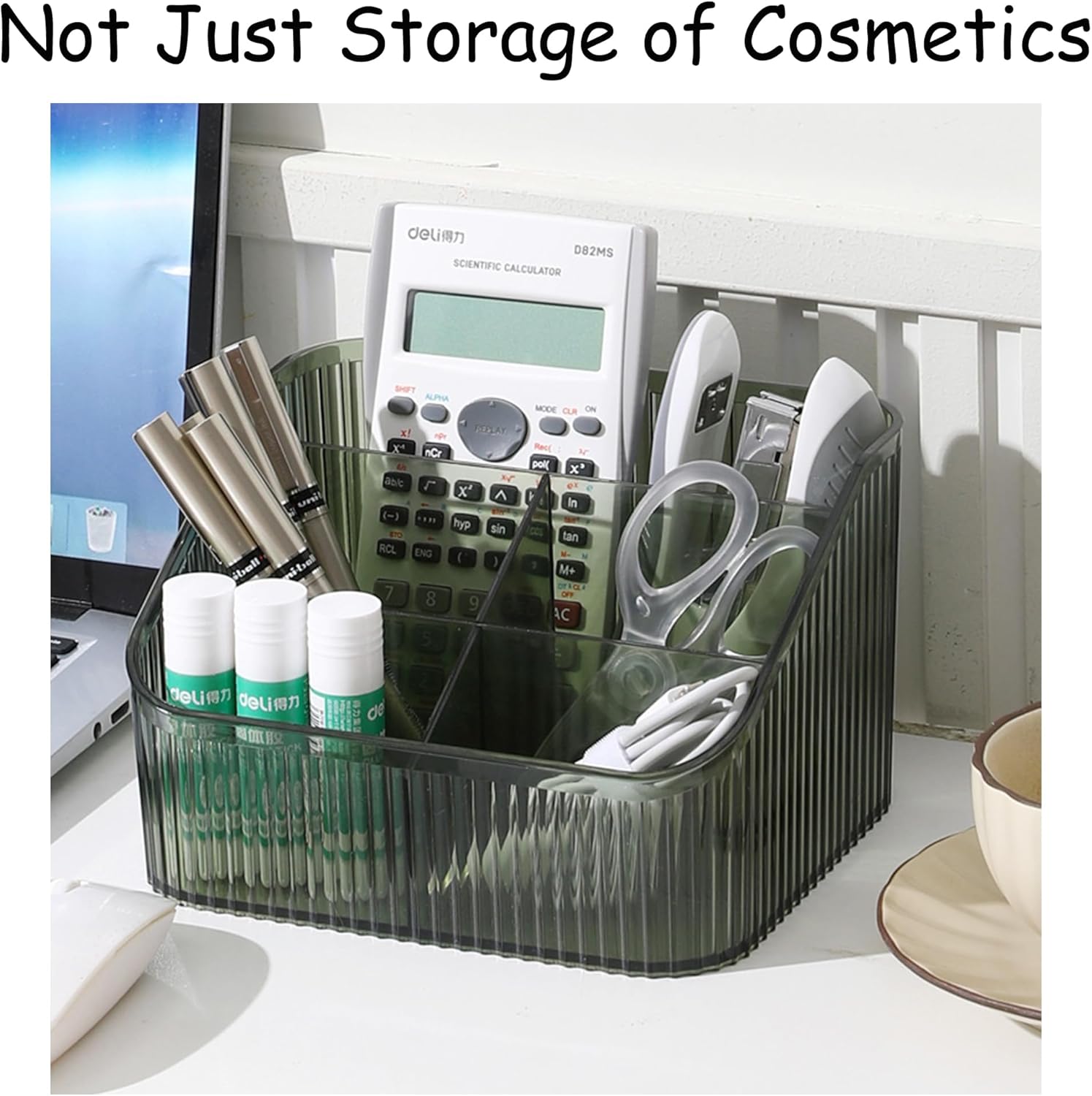 Organizador de maquillaje, caja de almacenamiento de cosméticos, organizador de brochas de maquillaje de gran capacidad, accesorios de tocador,