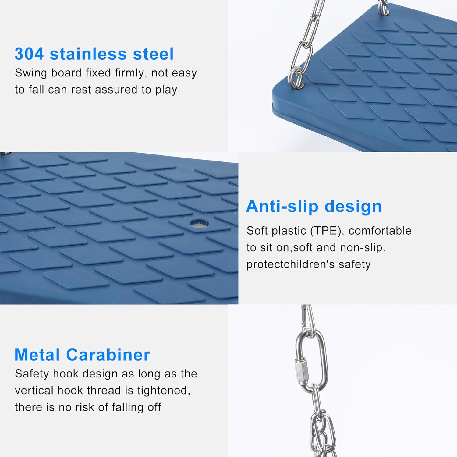 Juego de columpio para árbol antideslizante y resistente, accesorios para niños, para interiores y exteriores, regalo de cumpleaños, patio, color