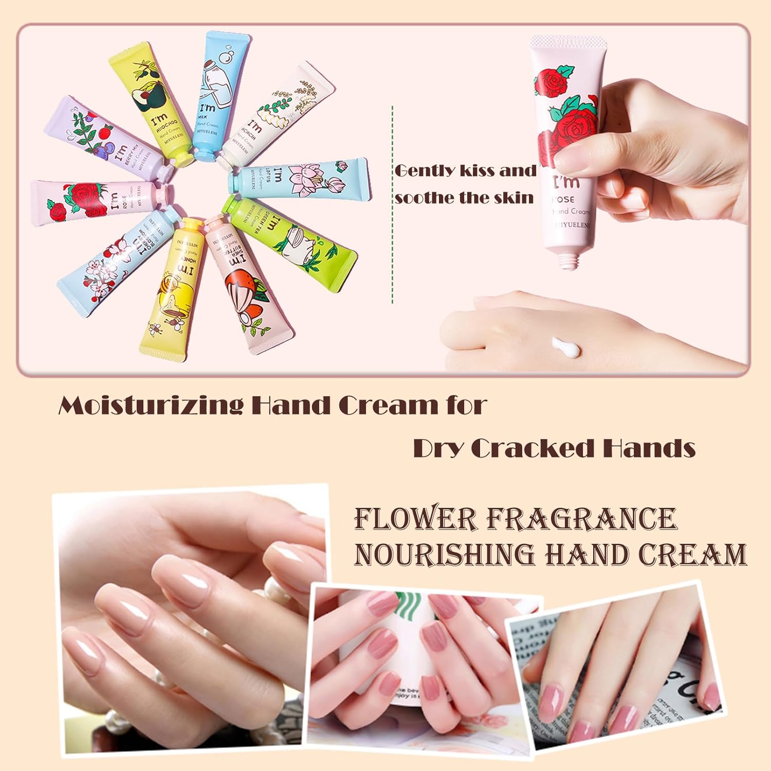ailixinda Paquete de 20 unidades de crema de manos, crema para el cuidado de las manos, regalo para mujeres, loción de manos de tamaño de viaje para