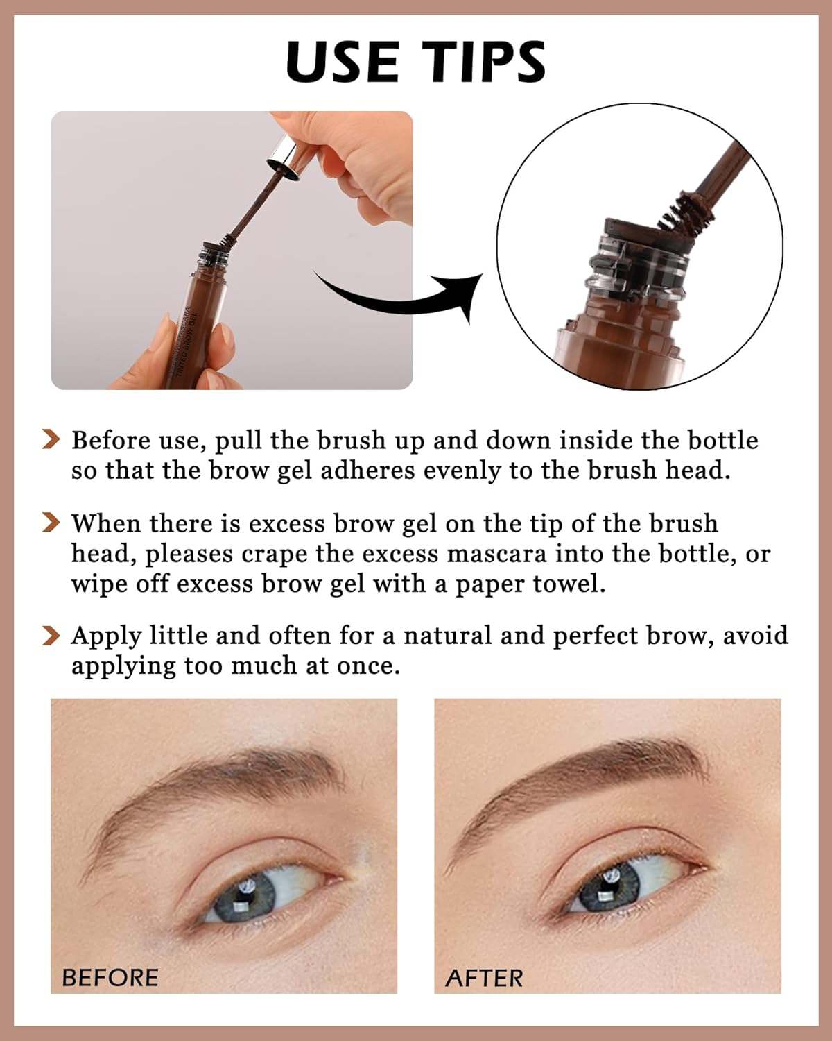 Gel de cejas teñido impermeable, maquillaje líquido de larga duración, a prueba de manchas, máscara de cejas teñida, pegamento para cejas tintado,
