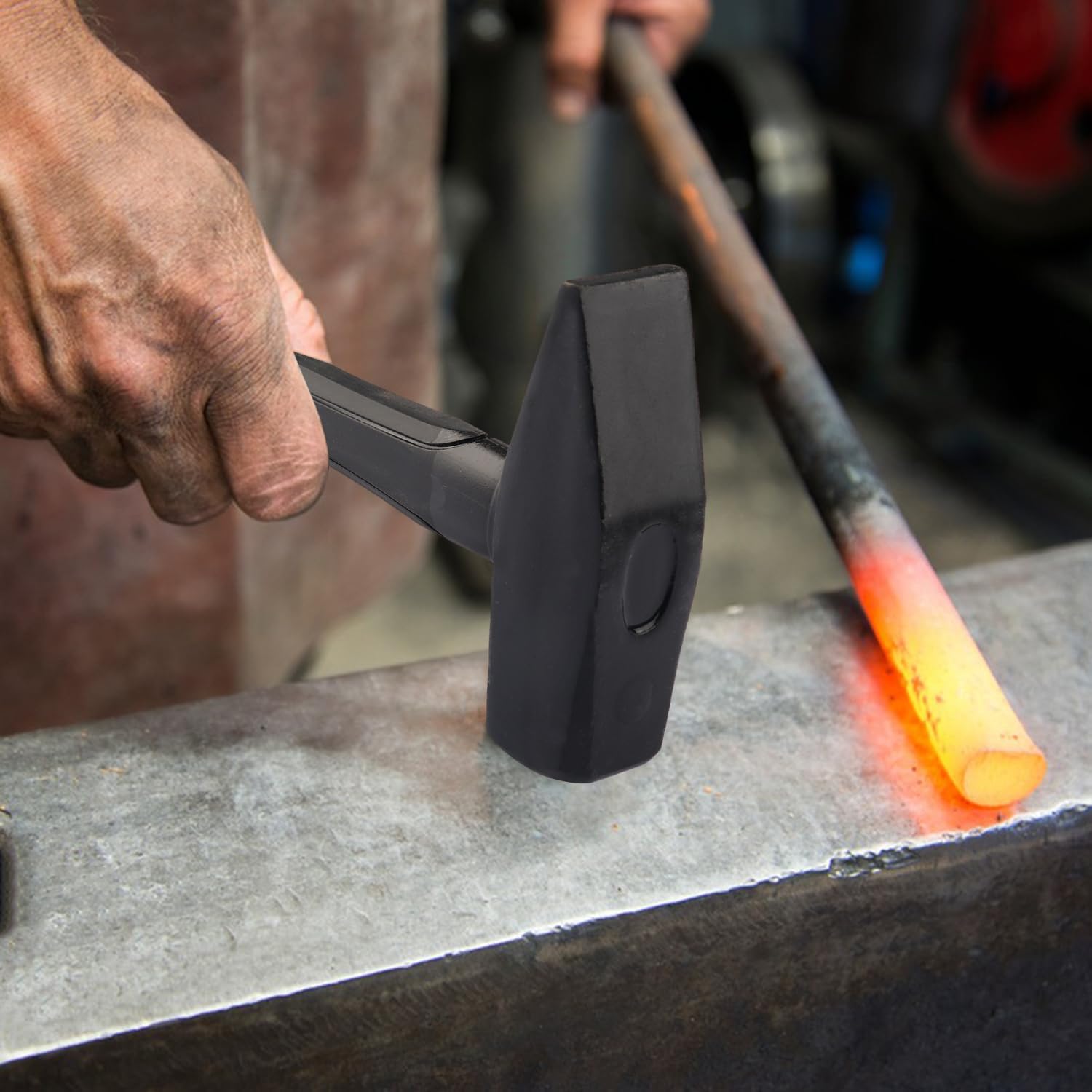 Paquete de 2 martillos cruzados de 3 libras, martillo cruzado para trabajo del metal, herrería, construcción, mejoras para el hogar y cualquier