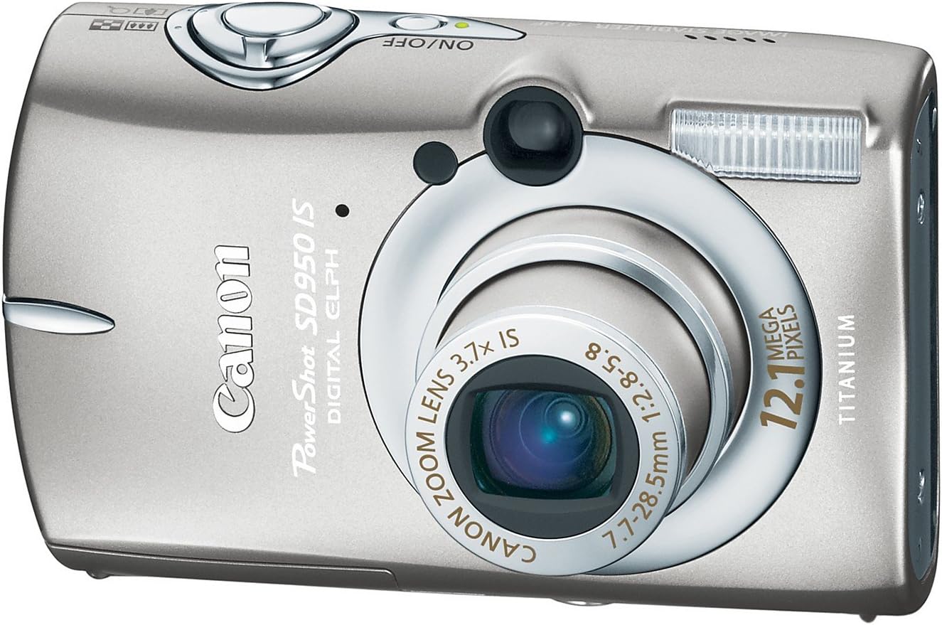Canon PowerShot SD950IS – Cámara digital de 12,1 MP con zoom estabilizado de imagen óptica de 3,7 x (titanio)
