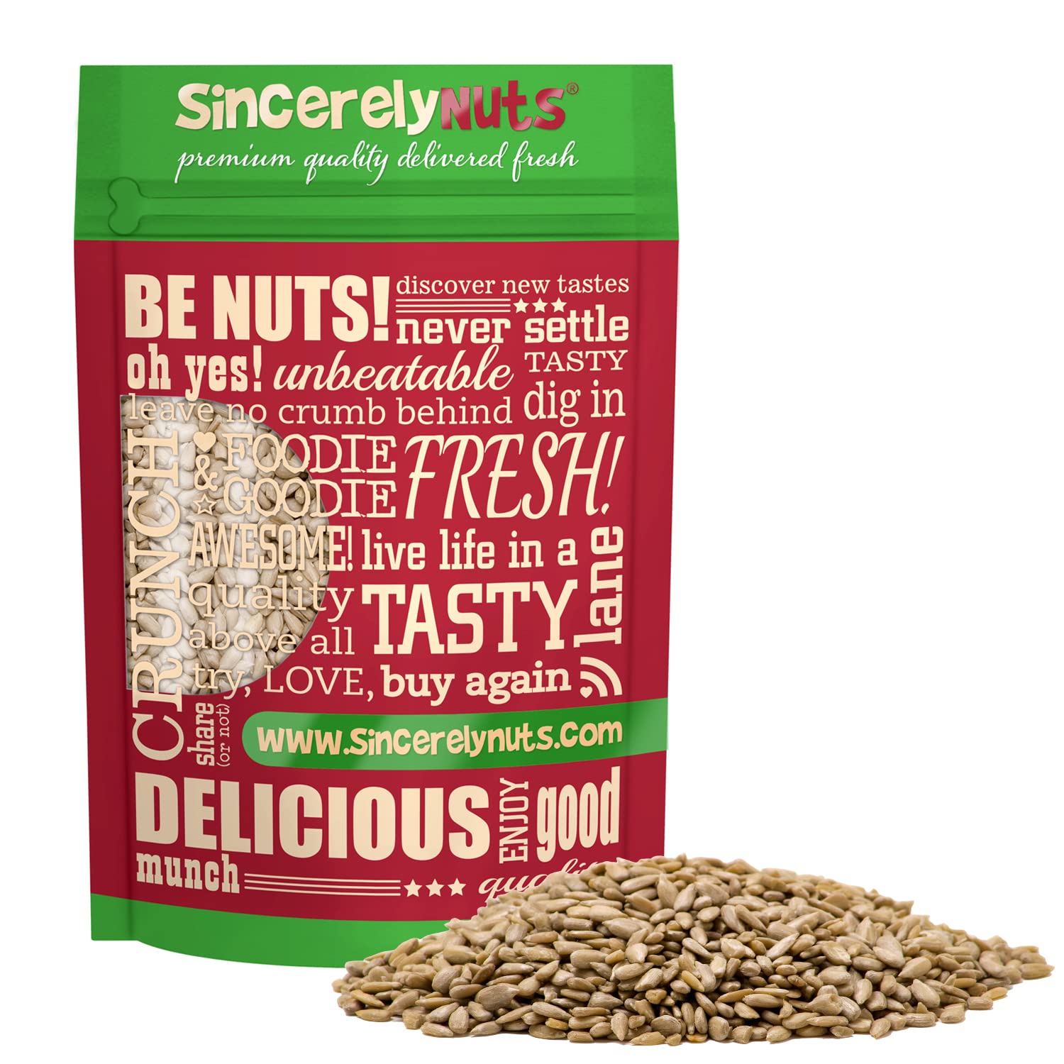 Semillas de girasol crudas, sin cáscara, de Sincerely Nuts