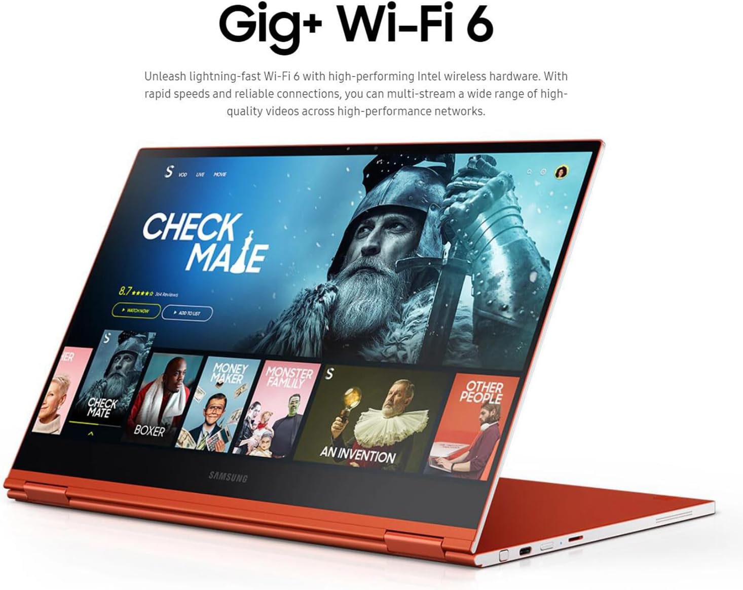 Samsung Chromebook – Laptop con pantalla táctil con bolígrafo, pantalla AMOLED UHD de 13.3, Intel i5-10210U, teclado retroiluminado, Wi-Fi