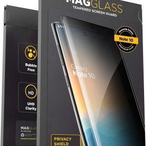 magglass Protector de pantalla de privacidad para Galaxy Note 10, resistente a las huellas dactilares, protector de vidrio templado para Samsung magglass Protector de pantalla de privacidad para Galaxy Note 10, resistente a las huellas dactilares, protector de vidrio templado para Samsung
