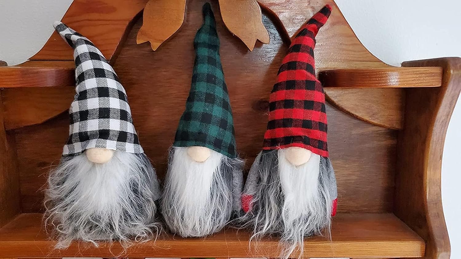 Gnomos de Navidad de peluche, hechos a mano sueco Tomte Santa escandinavo figura nórdica de peluche de elfo, adornos de gnomos, gnomos, decoraciones