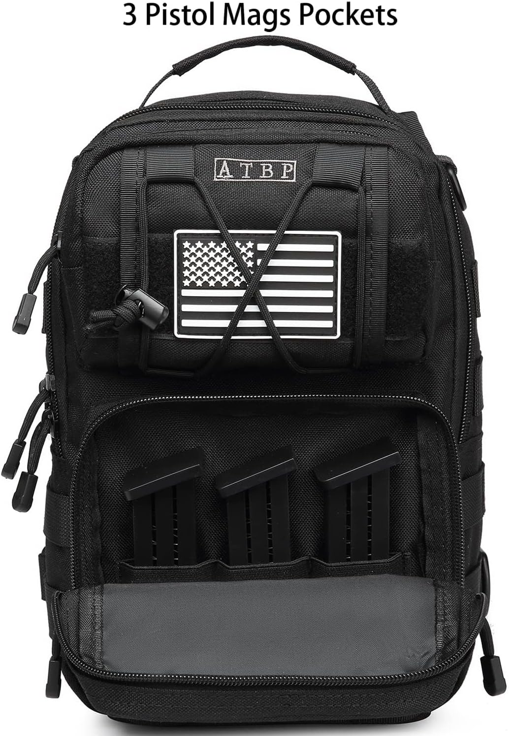 ATBP Mochila táctica para hombre, bolsa militar de una correa para el hombro, bolsa cruzada con funda de 10 litros, Marrón Bronceado Caqui, Mochilas