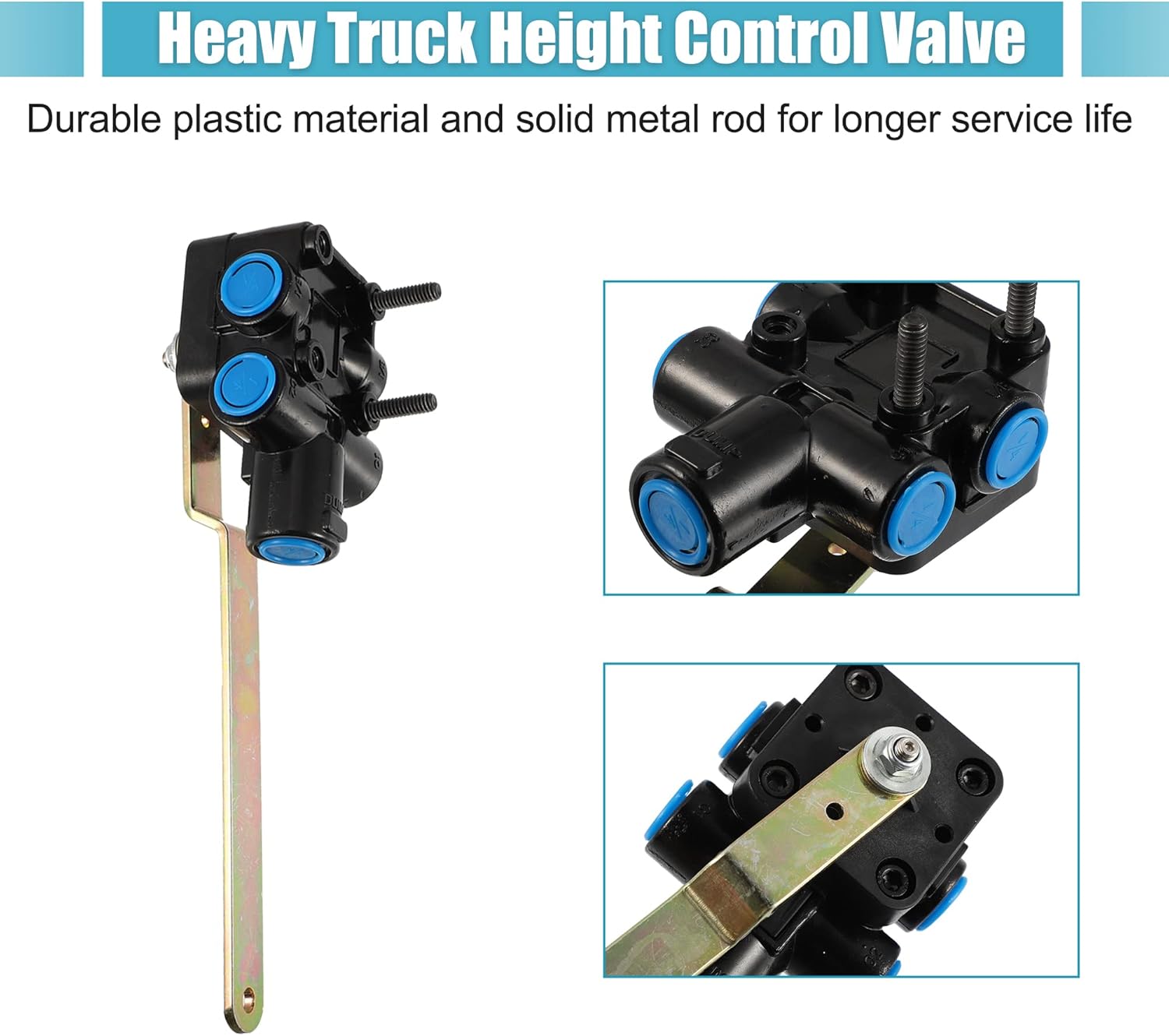 X AUTOHAUX Válvula de control de nivelación de altura de aire para Ford XC455A687AA para Kenworth 52341-Q135 para Volvo 3188710 1614318000 Camiones