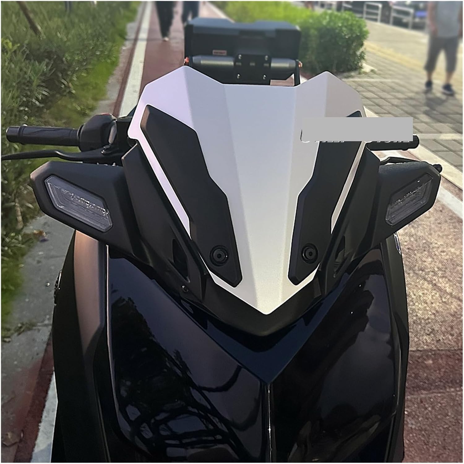 Motorcycle Wind Deflector Motorcycle Accessories Windshield Windscreen Aluminum Kit Deflector Fit for Yamahaha X-MAX 300 2023 Motorcycle Windscreen