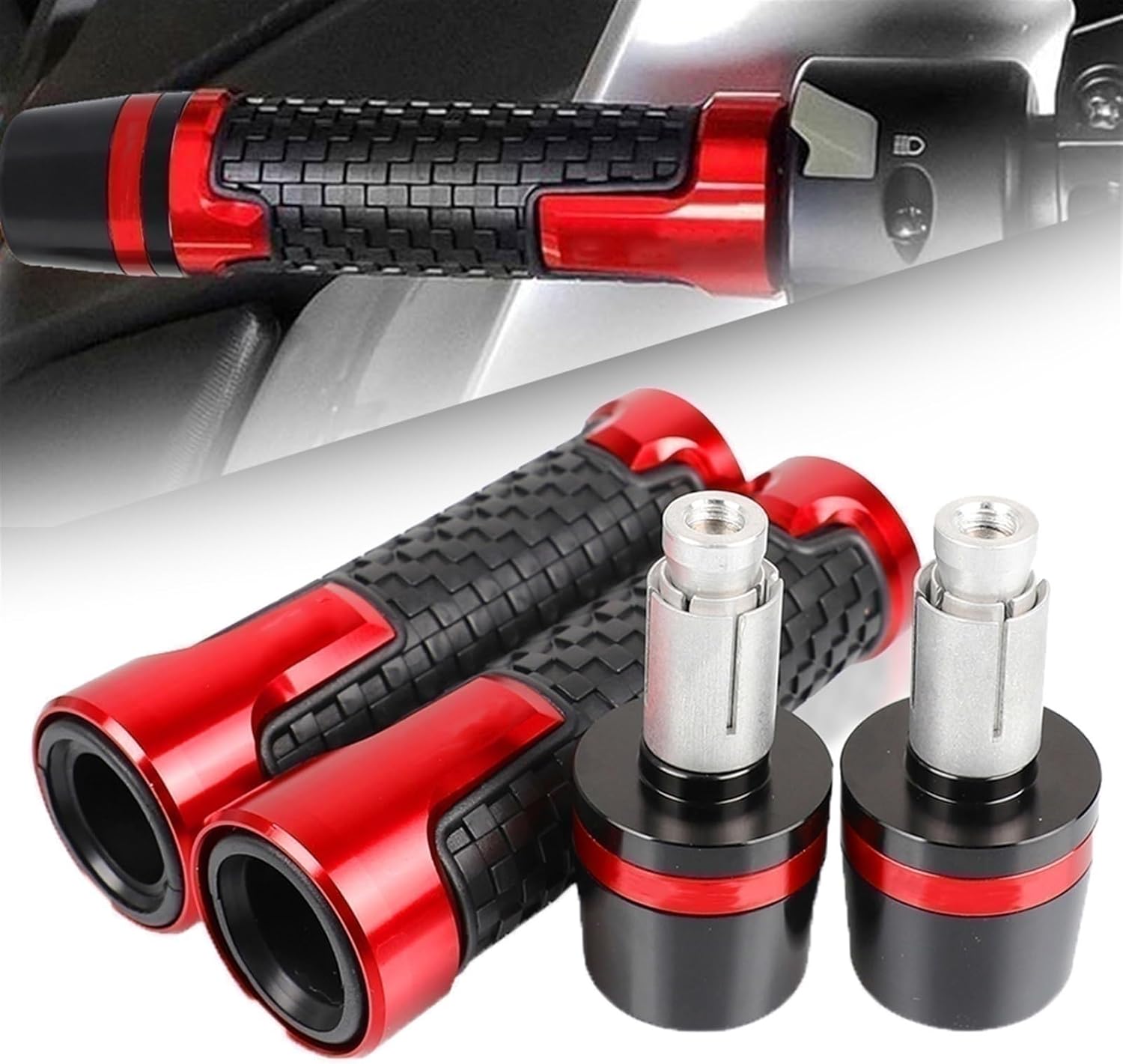 78 ”0.866 in motocicleta manillar agarres manillar extremos de agarre para Benelli Leoncino 500 TRK 502X TNT 125 300 502C BN 302 125 BN125
