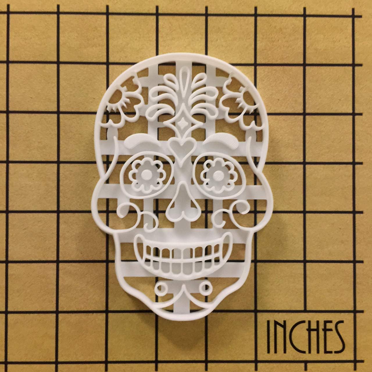 Floral Skull Day of the Dead cortador de galletas, 1 pieza – Bakerlogy