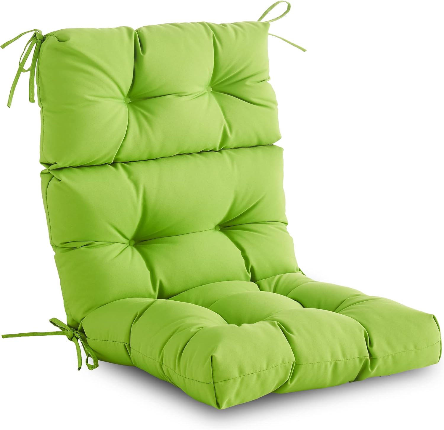 Cojín para silla de respaldo alto para exterioresinteriores, impermeable, relleno de espuma de alto rebote para silla Adirondack, cojín de