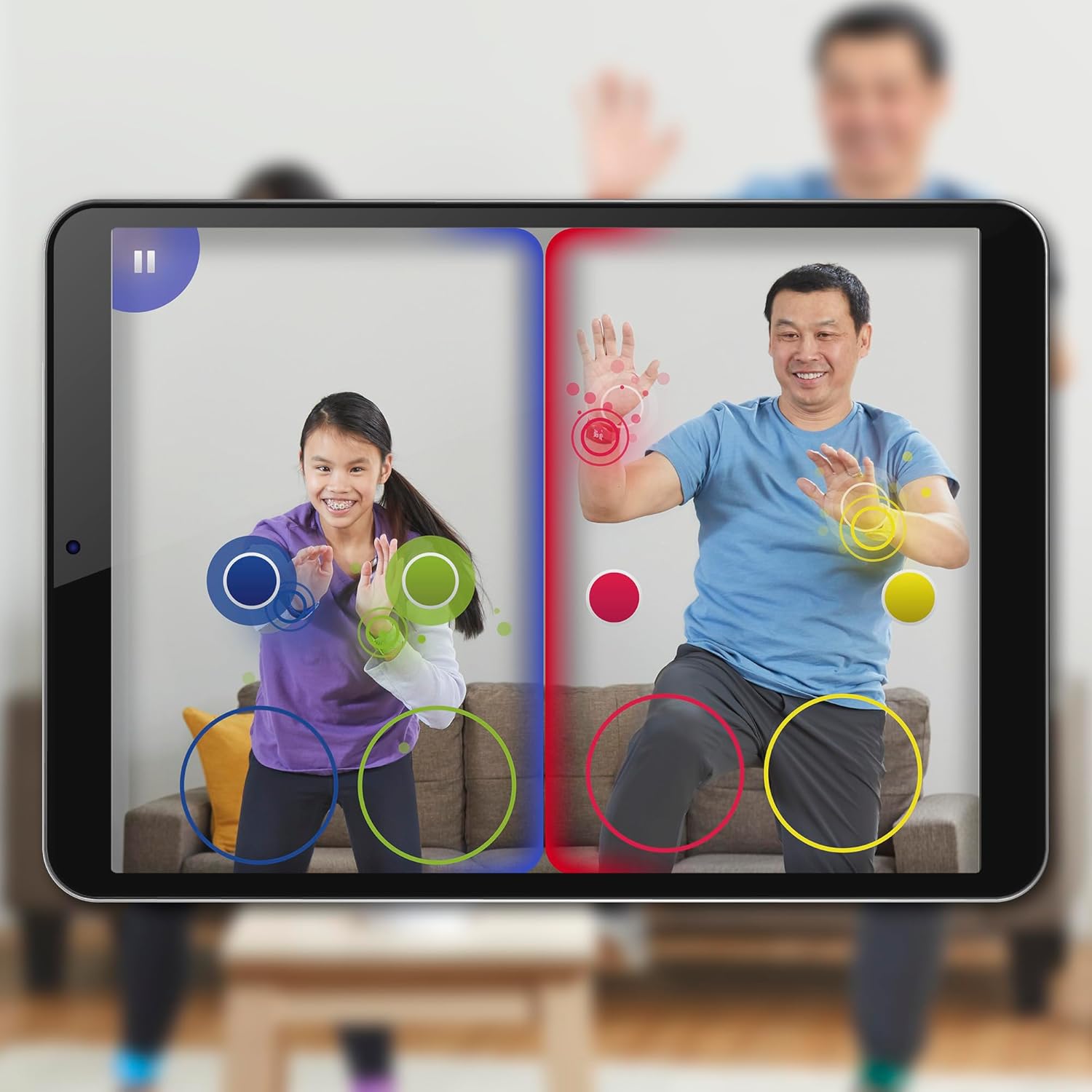 Hasbro Gaming Twister Air Game  AR App Play Game with Wrist and Ankle Bands  Links to Smart Devices  Active Party Games for Kids and Adults  Ages 8+