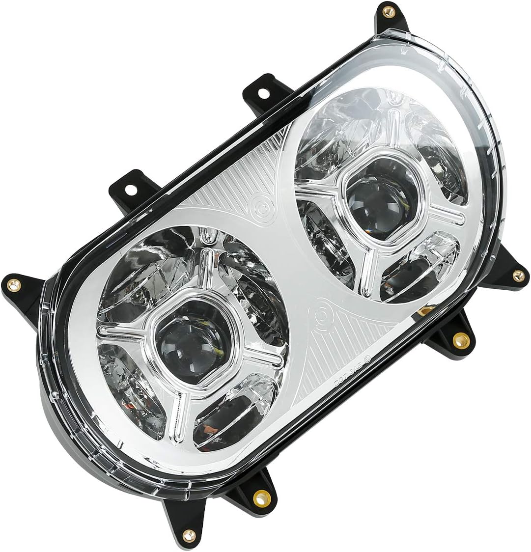 TCT-MOTORPARTS Proyector de lámpara LED de doble faro para Harley Touring Road Glide 2015-2023