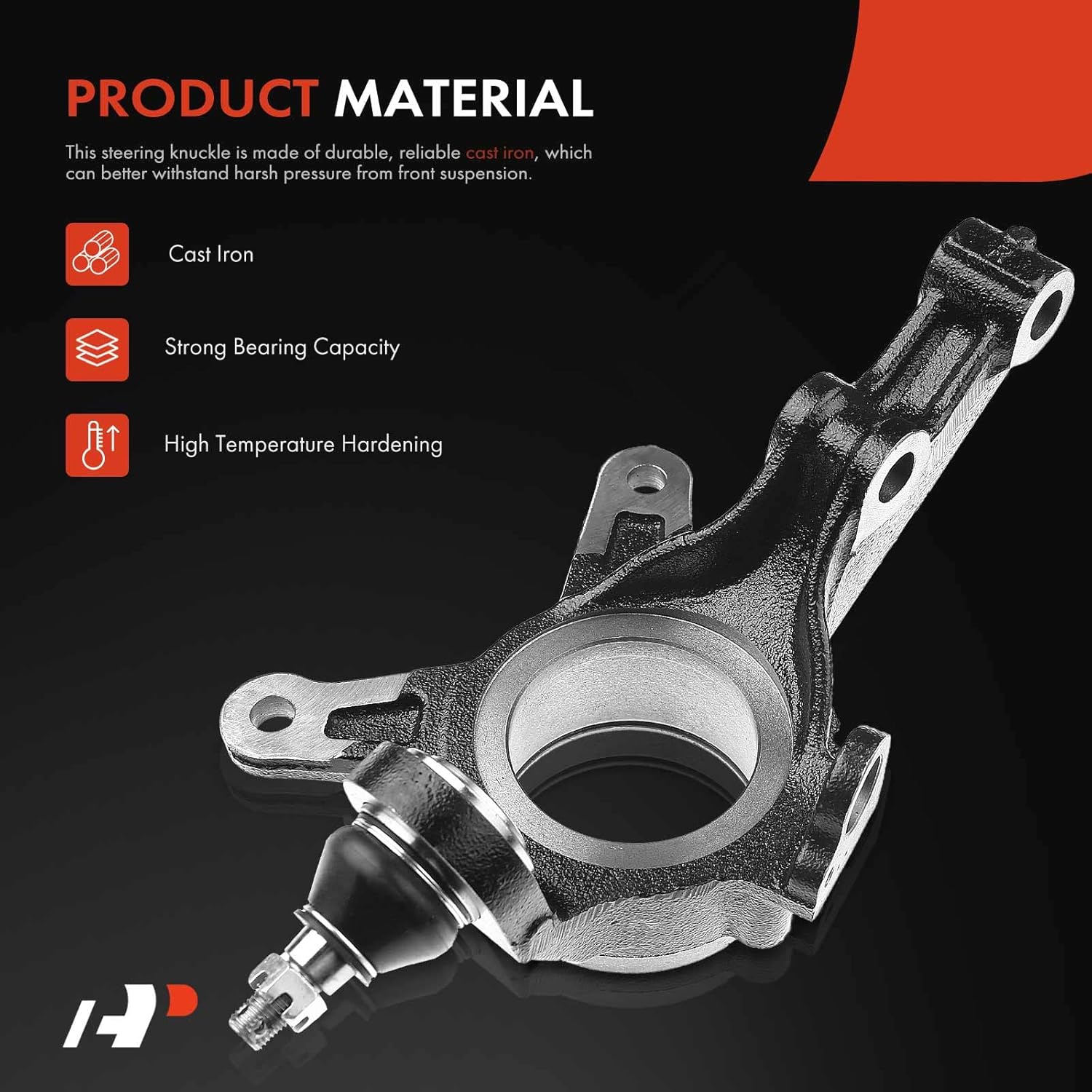A-Premium 2 nudillos de dirección de suspensión delantera compatibles con Honda Civic 2001-2002 L4 1.7L, repuesto # 51210-S5A-J10