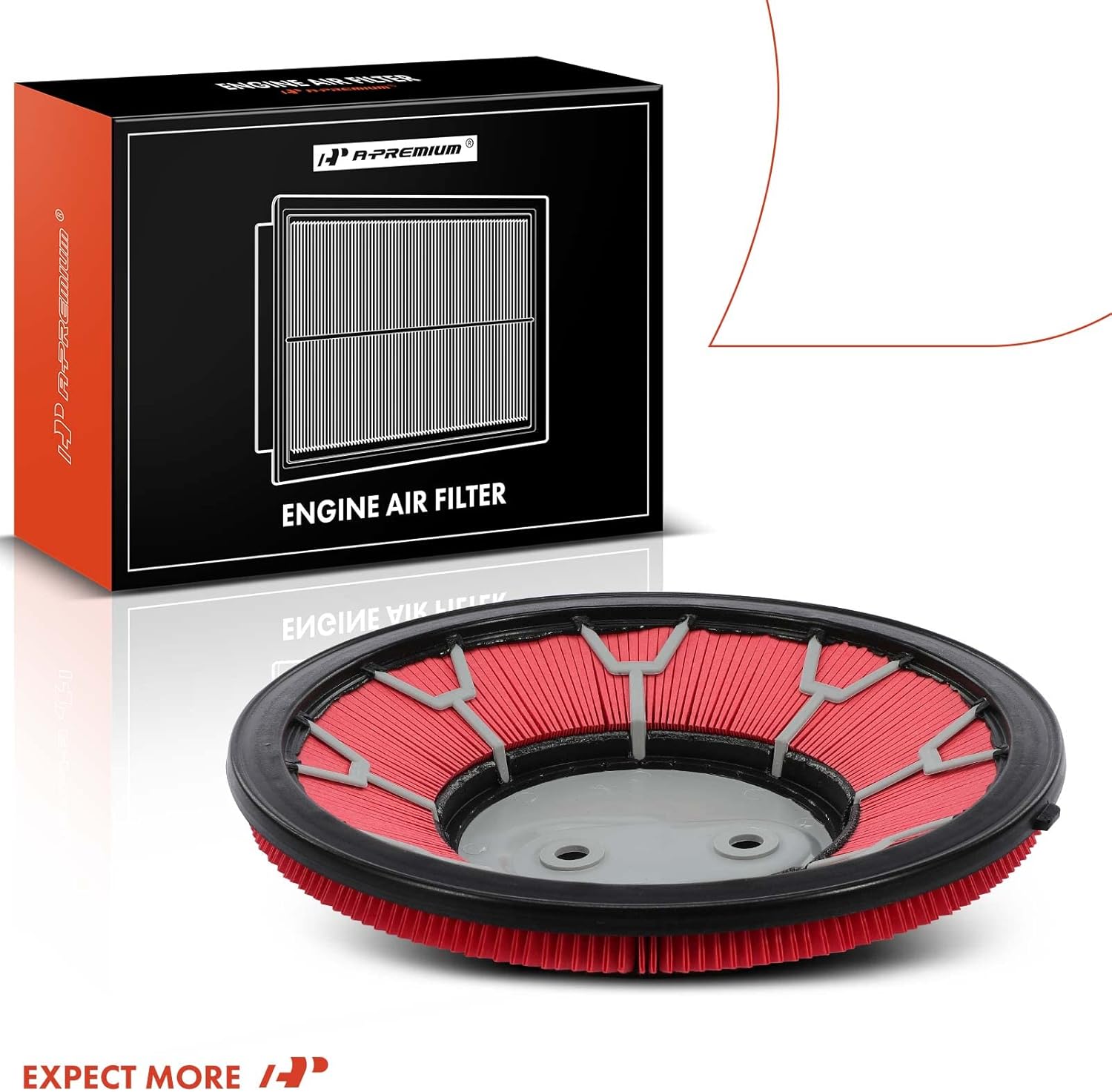 A-Premium Filtro de aire de motor compatible con Nissan D21 Pickup, Frontier, Pickup, Xterra 1990-2004, L4 2.4L, Reemplazo # 16546-86G00