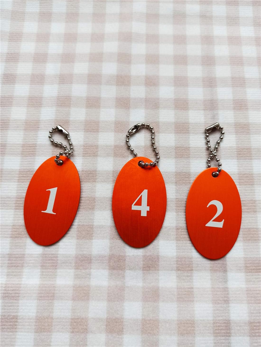 Etiqueta ovalada de aleación de aluminio con cadena de bolas (1-20, impresión de doble cara, rosa), Negro –