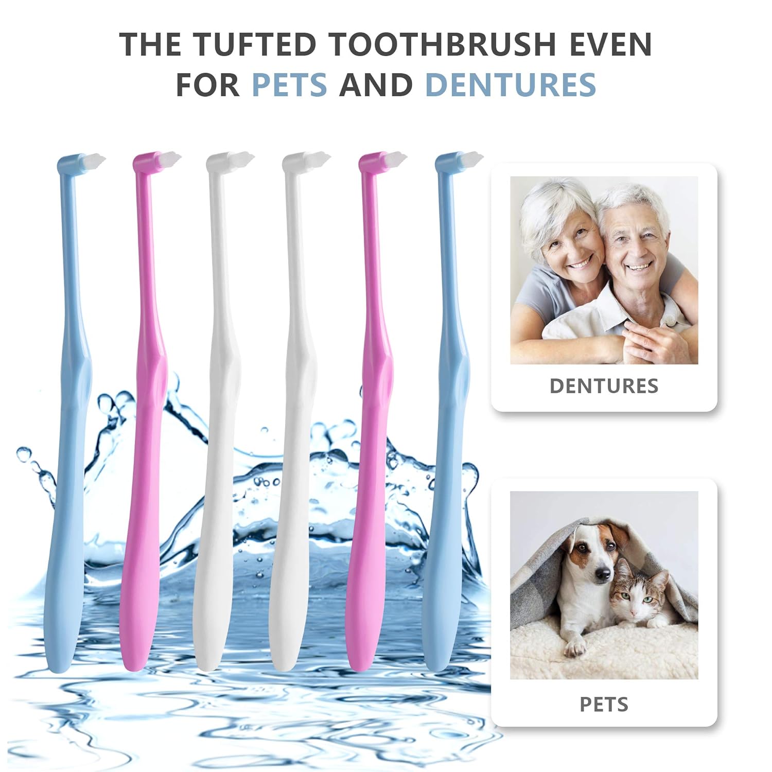 End-Tuft – Cepillo de dientes cónico, 6 piezas de cepillo de dientes copetudo, cepillo interespacial, cepillo de dientes Wisdom Gap para ortodoncia,