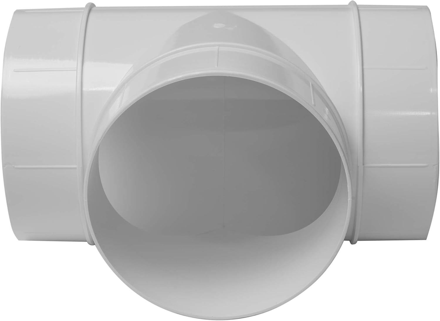 Vent Systems Conector de conducto de 4 pulgadas, adaptador de manguera de 3 víasdivisor para manguera, conector de tubería redonda en forma de T,