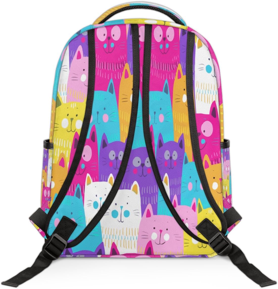 Smart Cartoon Cat Travel Laptop Backpack for Women Lightweight Laptop Bag Fits 15.6 inch Laptop Durable Travel Backpack Casual Daypack for Work