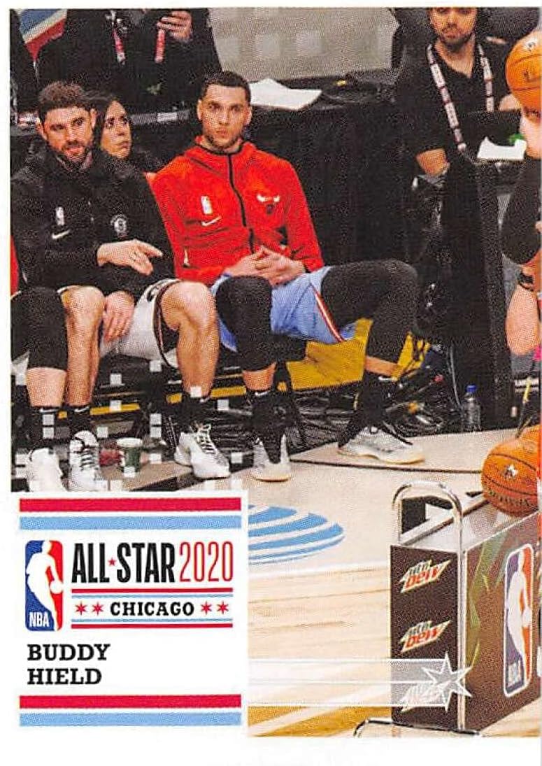 2020-21 Panini Stickers #25 Buddy Hield  3-Point Contest WinnerLeft Official NBA Basketball Album Sticker Measuring 2.75 inch tall X 2 inches wide