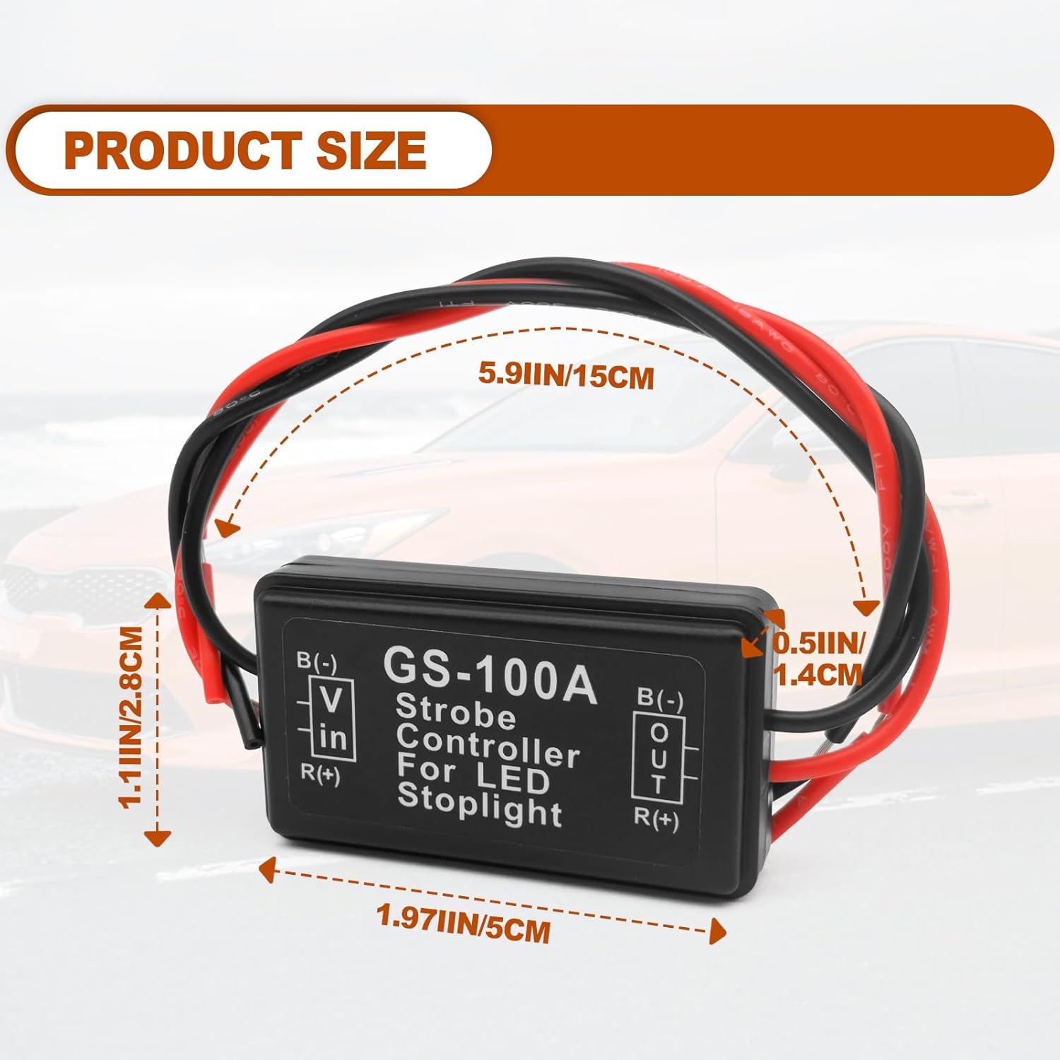 2 luces de freno estroboscópicas de 12 a 30 V, módulo de flash LED, controlador estroboscópico de flash para luz de freno, luz de freno trasera,
