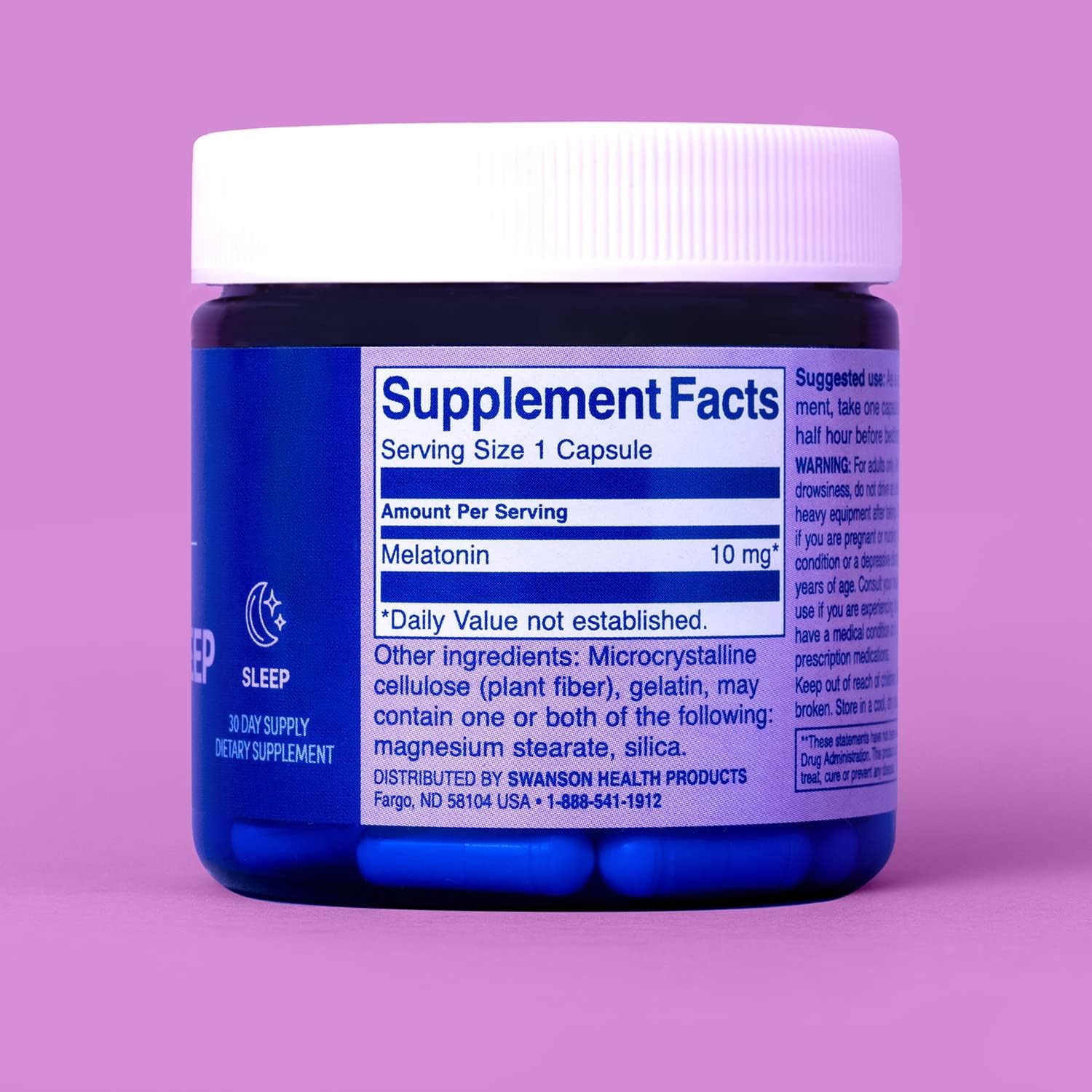 Swanson WIO Complete Sleep Makeover para un mejor sueño, relajación, relajación y apoyo del ciclo del sueño circadiano extra fuerte, melatonina 10