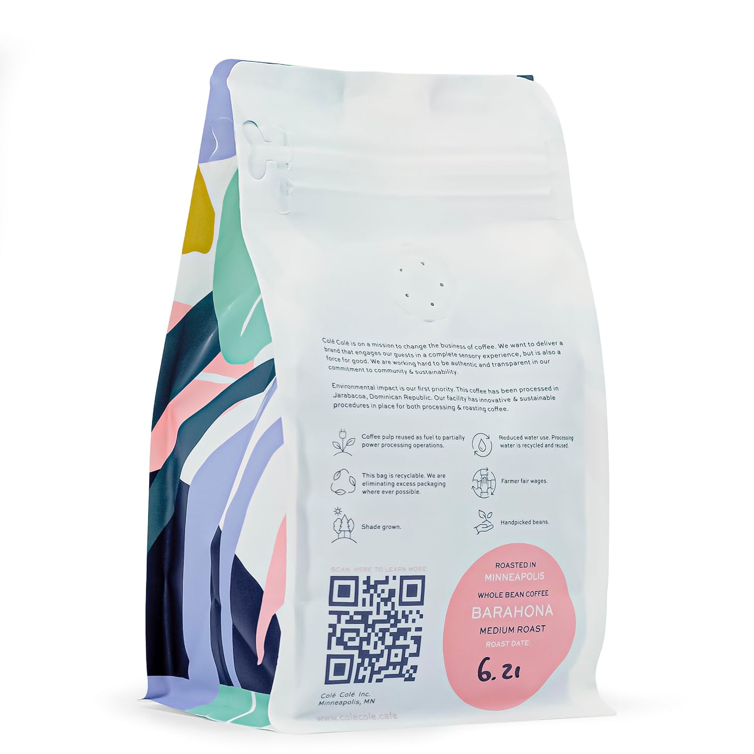Colé Colé – Granos de café gourmet seleccionados a mano de Barahona, República Dominicana, café tostado medio tostado en Minneapolis (250 gms)