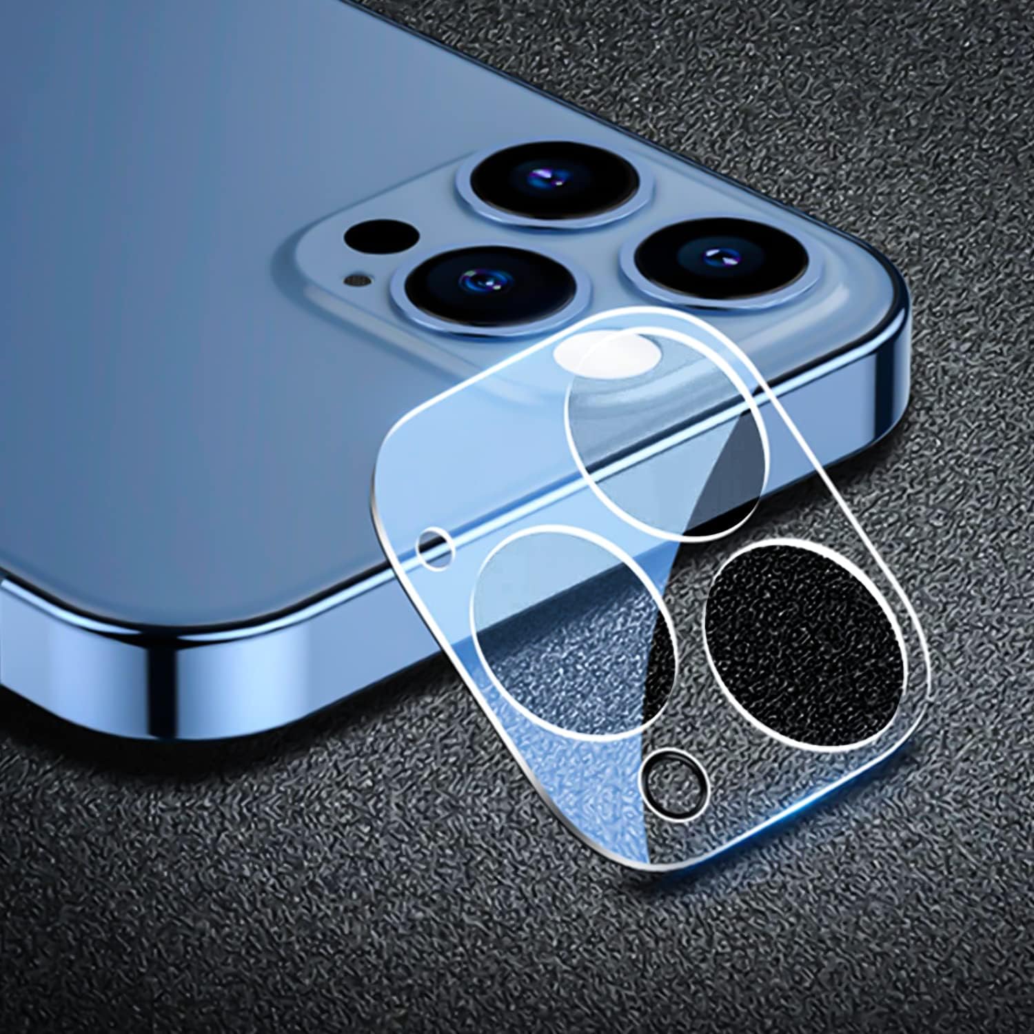 Borrello’s Paquete de 2 protectores de lente de cámara para iPhone 11 Pro, vidrio templado, sin burbujas, compatible con fundas, dureza 9H, fácil