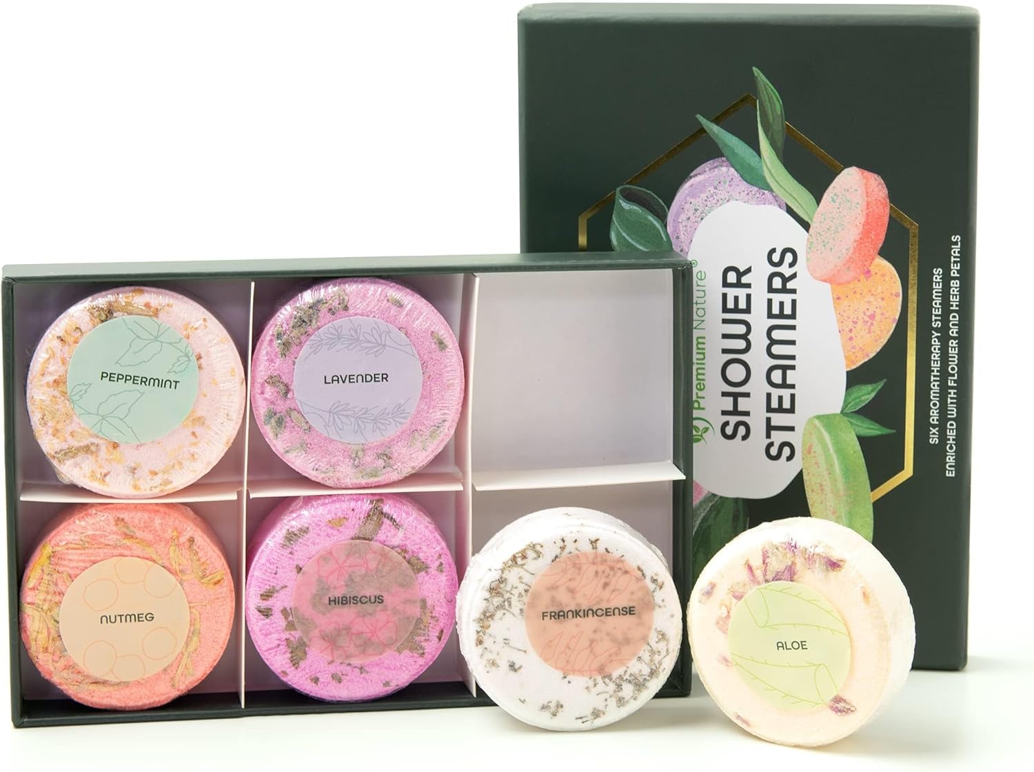 Vaporizadores de ducha de aromaterapia, paquete de 6 vaporizadores de ducha para mujeres, regalos de bombas de ducha, aromaterapia, regalos
