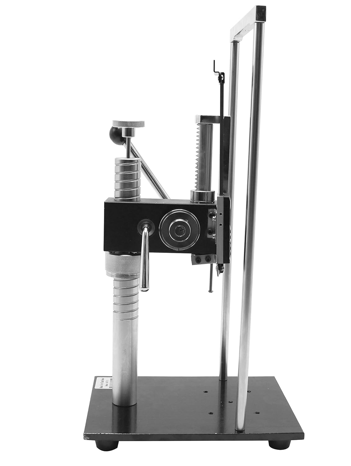 CGOLDENWALL Nuevo soporte de prueba manual de prensa manual para Anlog&Digital Force Push Pull Gauge Test Stand 500N110.2 lbs Carrera 3.543 in,