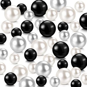 Jadive 200 cuentas de perlas para relleno de jarrón, sin agujero, jarrón de perlas de maquillaje para soporte de brochas para decoración del hogar, Jadive 200 cuentas de perlas para relleno de jarrón, sin agujero, jarrón de perlas de maquillaje para soporte de brochas para decoración del hogar,