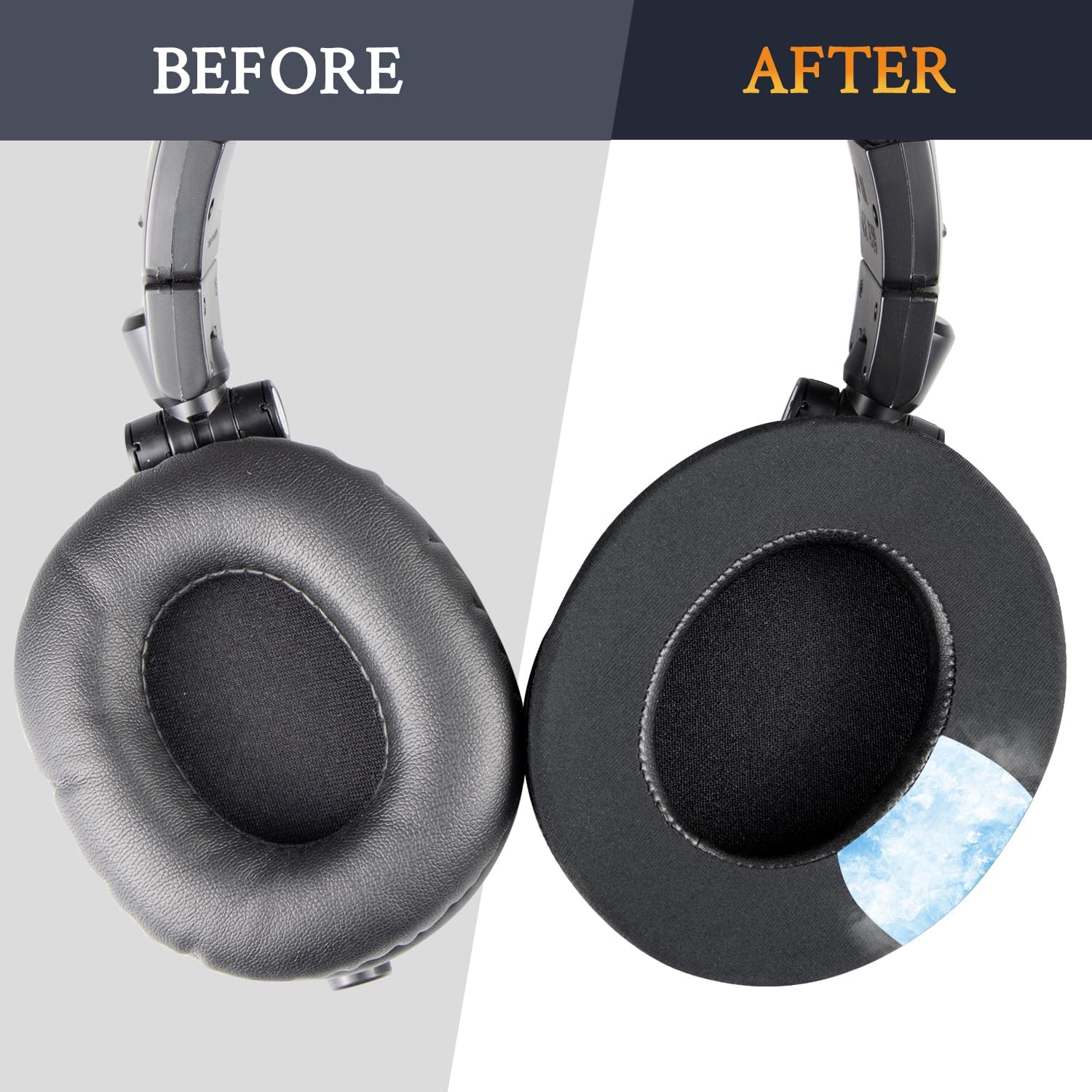 SOULWIT Almohadilla de repuesto para Audio-Technica ATH M50XM40X, HyperX CloudAlpha, SteelSeries Arctis, almohadilla para los oídos para Sony