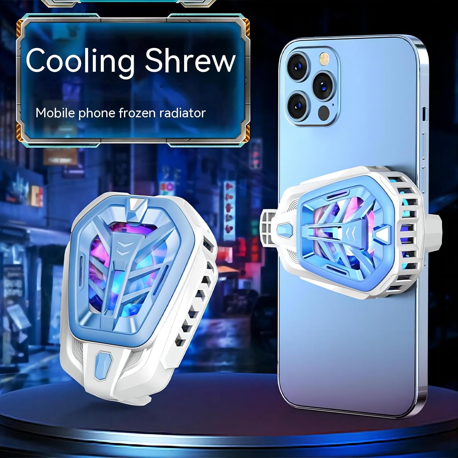 Enfriador de teléfono móvil, disipador de calor, negro, dispositivo de enfriamiento móvil compatible con teléfonos inteligentes de 2.6-3.27