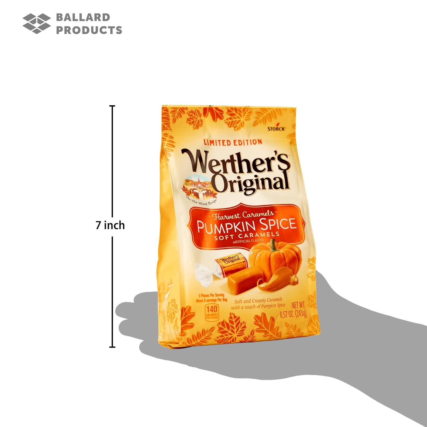 Werthers – Caramelos suaves originales de especias de calabaza a granel paquete de 3 bolsas  Caramelo suave Werthers  Caramelos suaves de especias